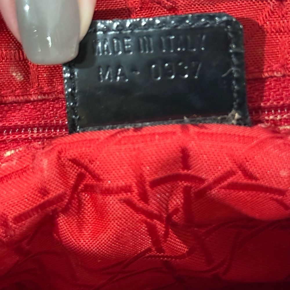 Christian Dior Vintage Medium Lady Dior Black Patent Cannage Bag Gold Hardware - Picture 13 of 14